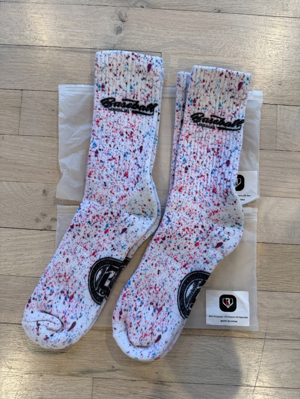 2x Baseball lifestyle 101 socks youth NEW